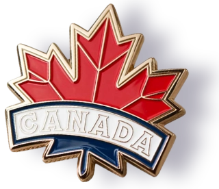 Canadian maple leaf pin Custom Canadian maple leaf pin