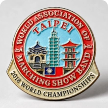 Soft enamel sports pin