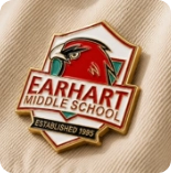 School emblem enamel pin