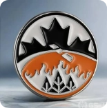 Mountain wilderness enamel pin
