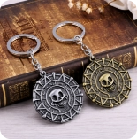 Compass medallion keychains